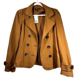 NWT FOREVER 21 Brown Double-Breasted Jacket Small
